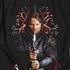 Lor Aragorn Licensed Adult Unisex T-Shirt Regular Fit Tee SM-3X