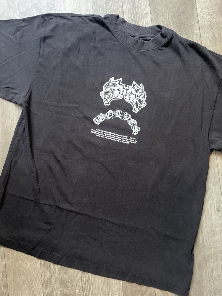 Darc Sport x Marvel With Great Power Graphic Logo Tee Black Crew Neck L 847/1000