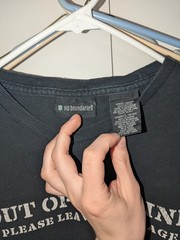 Vintage No Boundaries Out Of My Mind Please Leave A Message T Shirt Size L Black