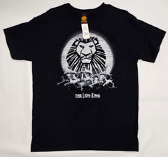 NWT Disney The Lion King Glitter Gazelle T. Black T Shirt ~Shiny, Silver~Large