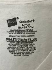 Hanes Mens 2-Pack White Crew + V-Neck Tee T-Shirt Comfort Soft Short Sleeve S
