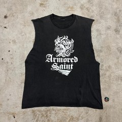 Vintage Armored Saint cut off sleeveless band tee Size XL