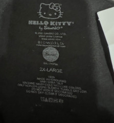Hello Kitty Sanrio Unisex TSHIRT 2XL Tokyo Speed Racing Graphic Speed Black Pink