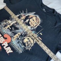 Child’s Play 2 Chucky Killer Horror Movie Fright Rags Black Lrg Graphic T-Shirt