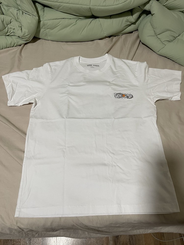 Uniqlo UT Dragon Ball White Cotton Crew Neck Graphic Tee Men’s S