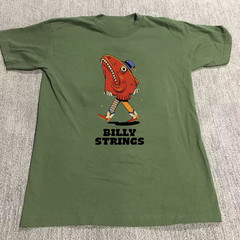 Billy Strings Spring Tour 2025 Walking Fish Head T Shirt Green S-5XL HH309