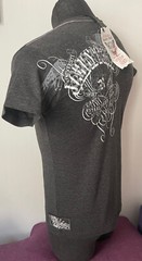 Rusty Neal short sleeve men’s stretch T-shirt print print M slim New gray