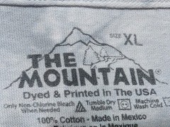 The Mountain Mens T-shirt Gray Face Of An Eagle We Promise To Defend XL #6734