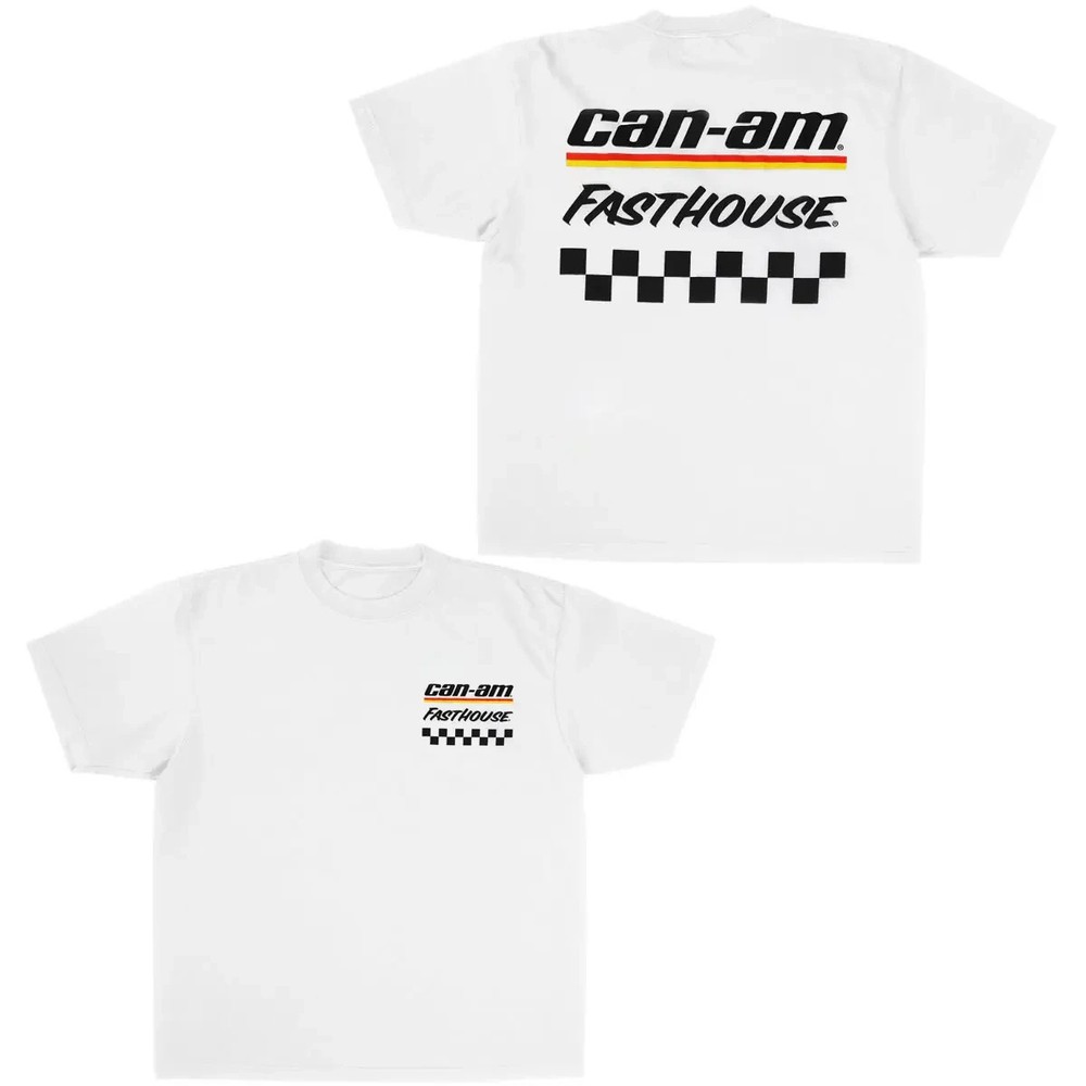 Can-Am x Fasthouse Racing T-Shirt – Checker Flag Graphic Tee