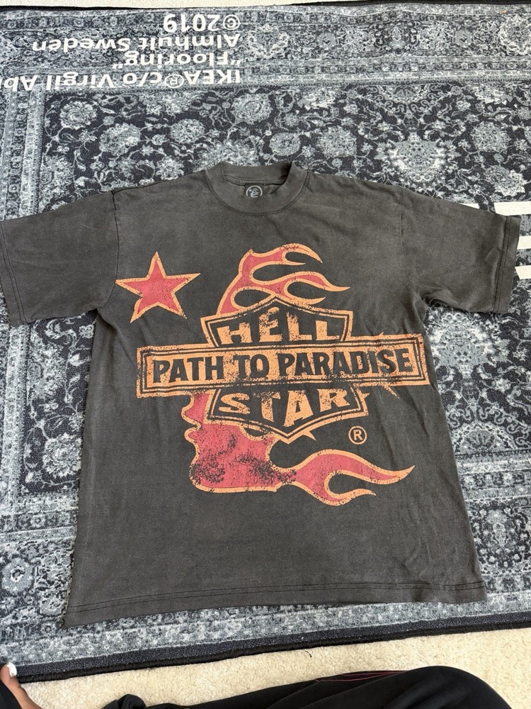 Hellstar Path to Paradise Tour Graphic T-Shirt Men’s Black Crew Neck M
