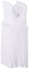 NEW Hanes Men’s FreshIQ TAGLESS ComfortSoft White Undershirt 6-Pack Medium