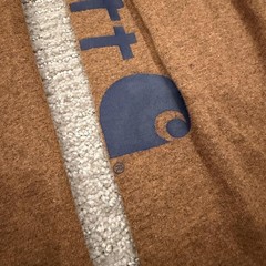 Carhartt Shirt Mens Medium Brown Long Sleeve Logo Workwear Tee Original Fit Work