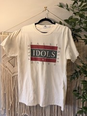 Topman False Idols Graphic Print Cotton Jersey T-Shirt White Red Green M