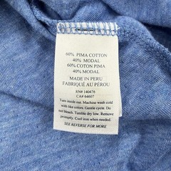 Faherty Cloud Cotton Henley Mens XL Blue Long Sleeve Pima Cotton Modal Peru Made