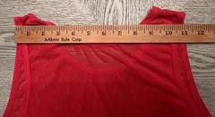Go Softwear Men’s Sleeveless Red Mesh Tank Top Sz.XL See Through Fishnet