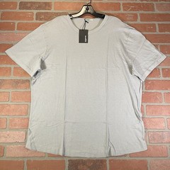 Buck Mason Costa Curved Hem Tee Shirt Harbor Blue Men’s XXL Made In USA NWT
