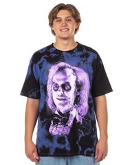 Beetlejuice Shirt Mens Front And Back Print Tie Dye Adult Graphic Tee