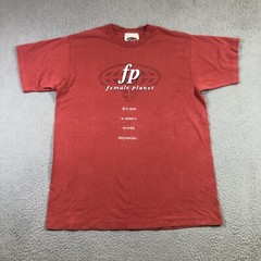 Vintage Female Planet T Shirt Mens M Red single stitch