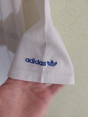 Vintage White Adidas Tennis Polo Tshirt Size L Made In Yugoslavia