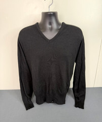 Vintage Men’s Store Sweater Black Size Large Orlon Acrylic Made In USA