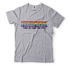 Proud Ally LGBT Pride T-shirt Pride Month Gay Lesbian Diversity Tee Supporter T