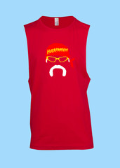 MENS WOMENS TEE TSHIRT SLEEVELESS HULK WRESTLING BUST HEAD FAN GIFT MANIA HOGAN