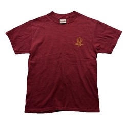 Vintage The Green Parrot Cafe Maroon Funny T Shirt Men’s M 38-40