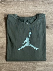 Nike Long Sleeve Shirt Air Jordan Flight Jump man Size Small Green