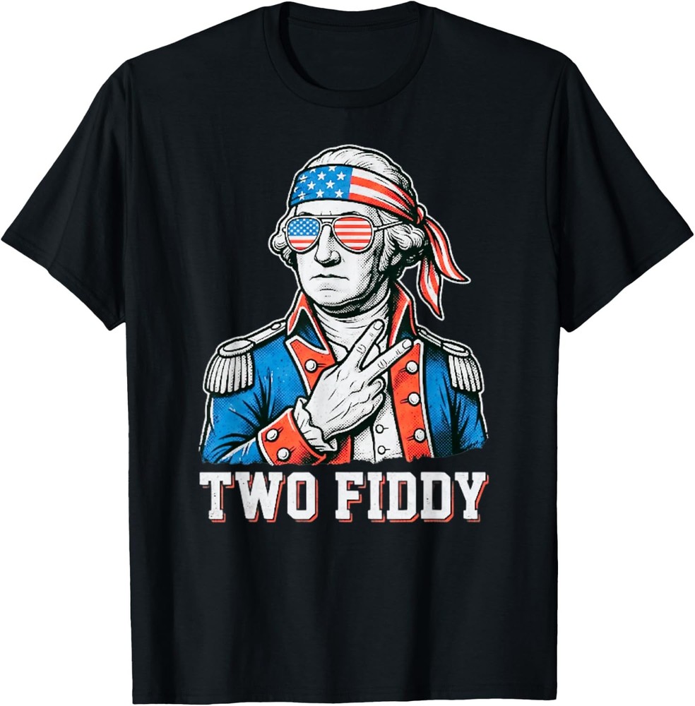4th of July Two Fiddy George Washington 250 Funny Unisex T-Shirt