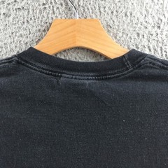 Aaa Shirt Top Mens XL Black Cotton Long Sleeve Graphic Print Crew Neck Pullover