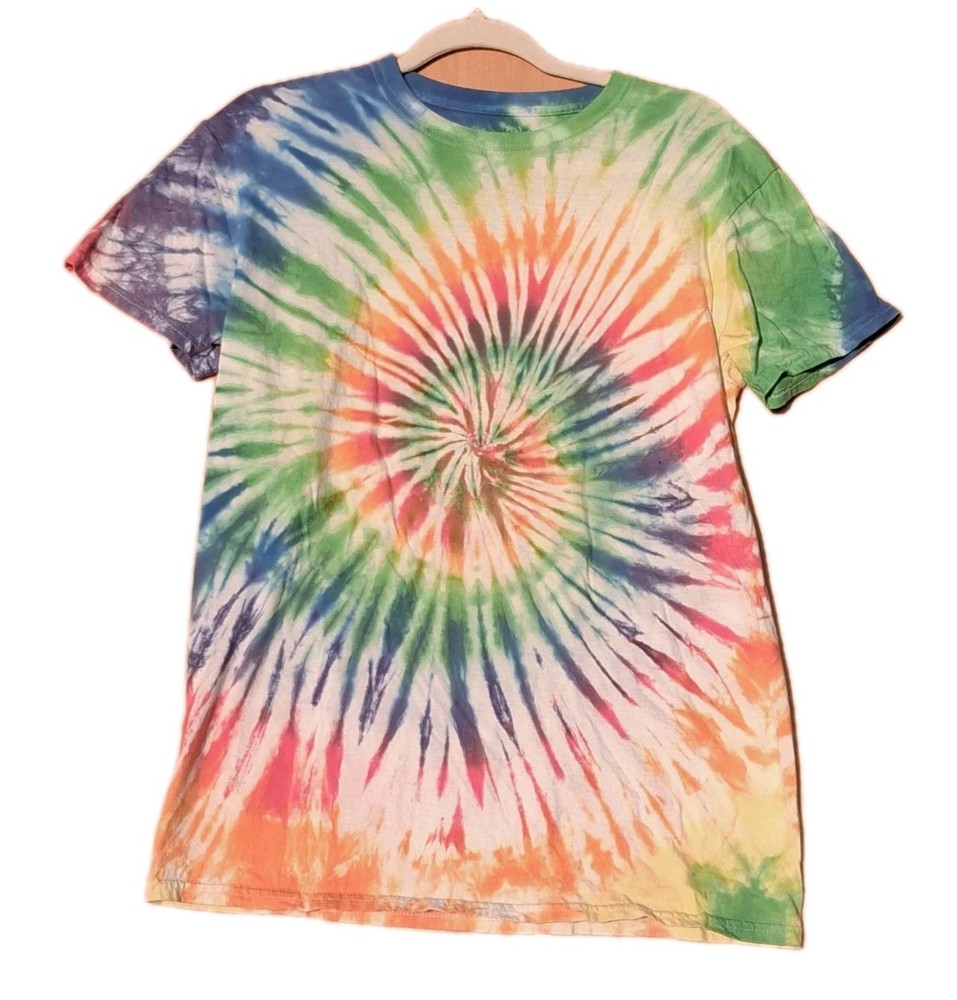 Spiral Tie Dye T-shirt top Men’s/Women’s Non Fade Handmade NEW Med 38-40