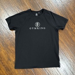 GymKing Logo T-Shirt Sz XL Men’s Black Workout Gym Hydrox Crossfit Short Sleeve