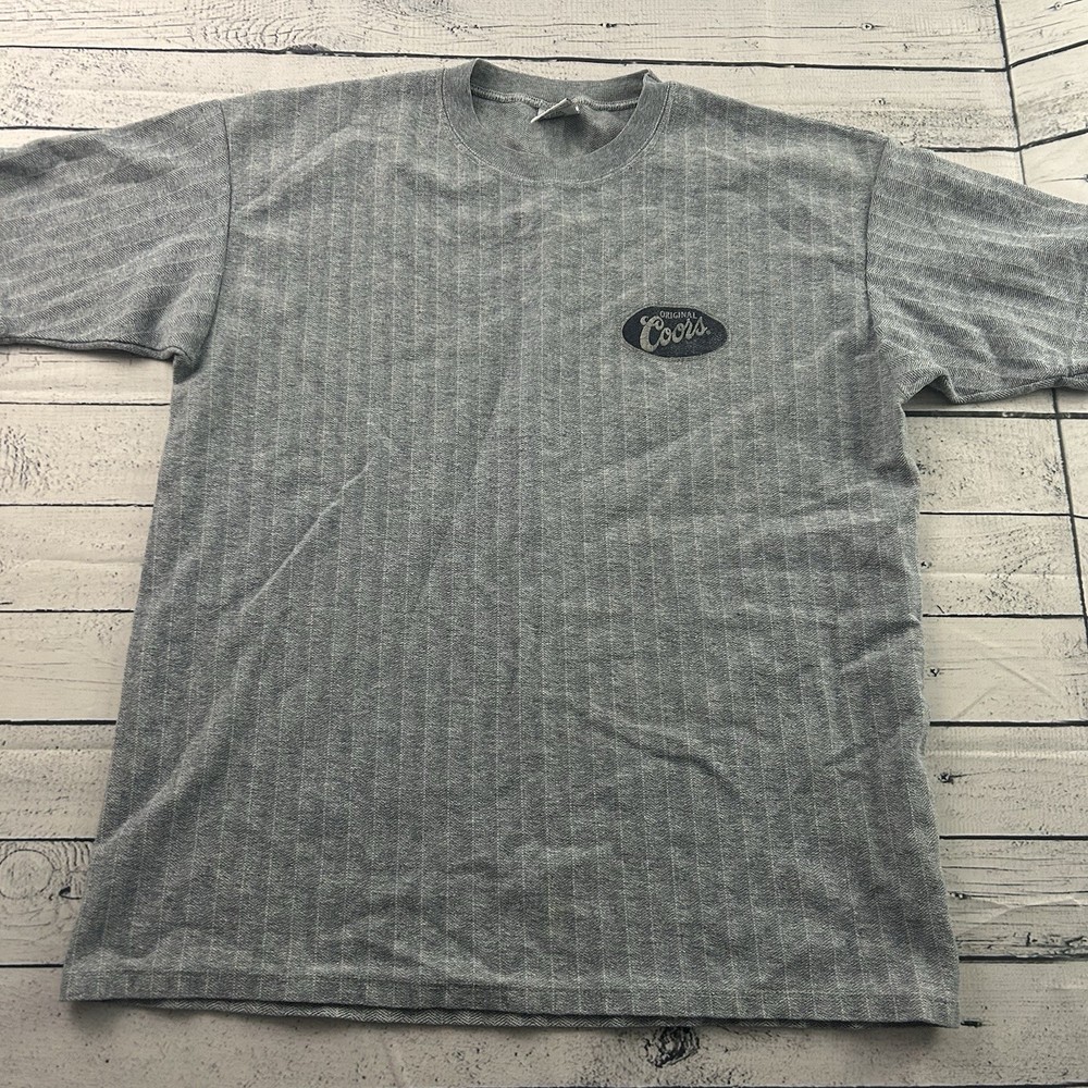 Vintage Coors Original Cal Cru Short Sleeve T Shirt Men’s Large Gray