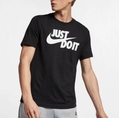 NIKE SPORTSWEAR “JUST DO IT” SWOOSH TEE Color Black Size M Style #AR5006