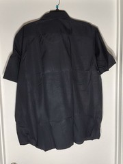 MTailor Men’s Black Shirt With Short Sleeves Size XL