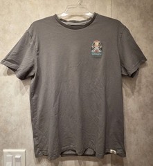 Free Planet Palm Tree Sunset Graphic Organic Cotton Tshirt Mens Size XL