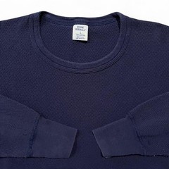 VTG High Sierra Thermal Men’s L Navy Cotton Long-Sleeve Waffle-Knit Base Layer