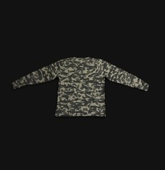 Carhartt Men’s Camo Long Sleeve Crew Neck Relaxed Fit Logo Cotton Knit T-Shirt M