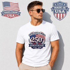 America 250th Anniversary Graphic T-Shirt 1776 2026 Patriotic