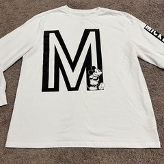 Disney Mickey Mouse Graphic Long Sleeve Crewneck T-Shirt Men’s XL White Tee