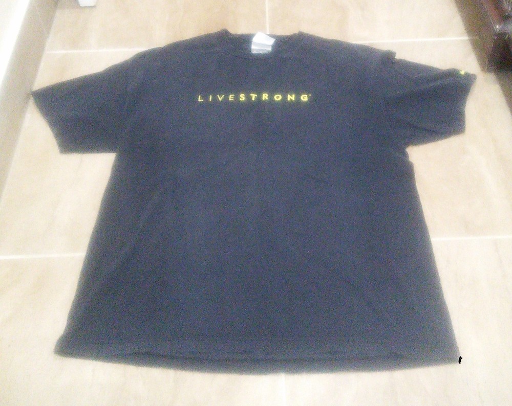 Vintage 2000s Nike Team x Livestrong Shirt Lance Armstrong Foundation Black XL