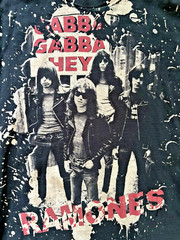 Original Ramones Vintage T-Shirt “Gabba Gabba Hey” Black Cotton Mens Large (L)