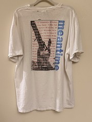 Vtg HELMET Band Meantime Tour Cotton White For Men All Size Shirt SE009