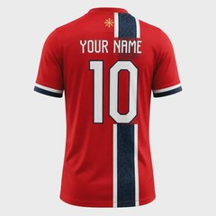 Custom Norway Football Jersey Personalized Name Number Soccer Shirt