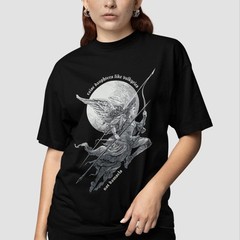 #26 Valkyrie Feminist T-Shirt – Gothic Mythological Aesthetic, Medieval Warrior