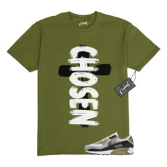 Air Max 90 Light Bone Neutral Olive College Grey Stone T Shirt to Match CHOSEN