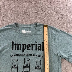 imperial la cerveza de costa rica t shirt mens m slate gray beer pub bar