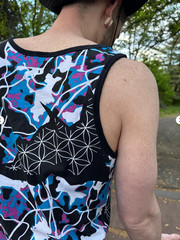 Summer Men’s Festival Tank Top Psychedelic Outfit, Party Shirt S,M,L,XL