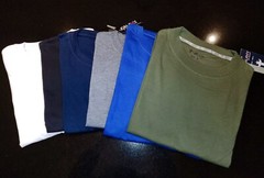 Men’s Plain Blank Heavyweight Short Sleeve Tee T-Shirt Lot Galaxy Brand USA
