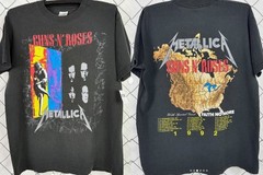 Guns N’ Roses 1992 tour classic black t-shirt S-5XL QT7244